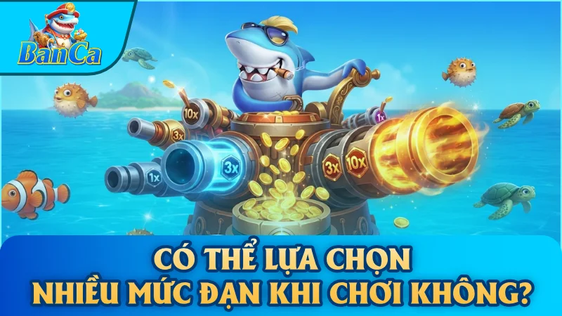 Có thể lựa chọn nhiều mức đạn khi chơi không?