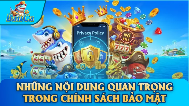 Những nội dung quan trọng trong chính sách bảo mật