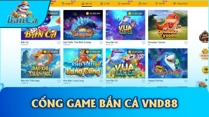 Cổng Game Bắn Cá VND88